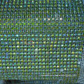 rainbow stone beaded mesh rolls by yard